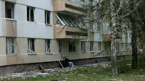 Дом на Шинников в Нижнекамске, в который попал БПЛА 13 сентября