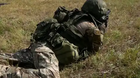 Боец СВО на задании