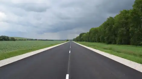 отремонтированный участок трассы Актаныш — Муслюмово