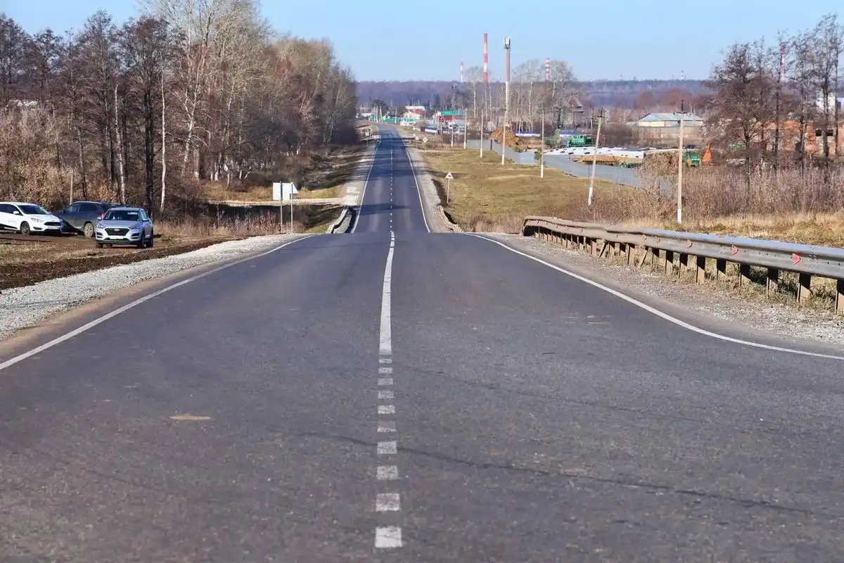 дорога в селе Иштеряково