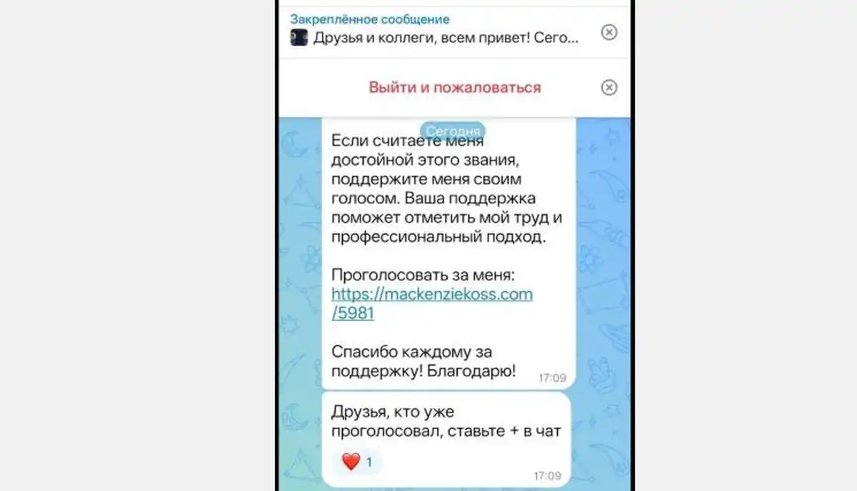 чат группы в Максе которую создали мошенники