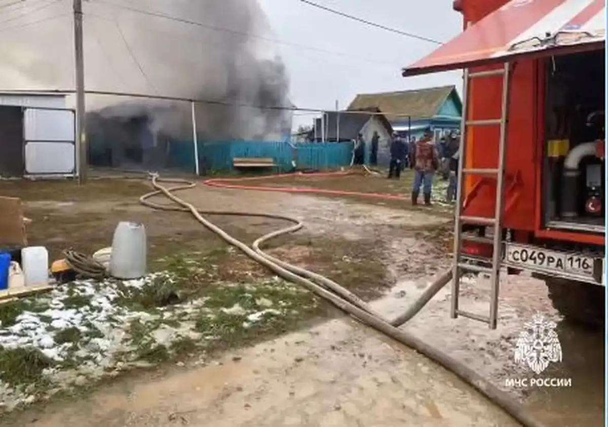 пожар в частном доме в Азнакаевском районе