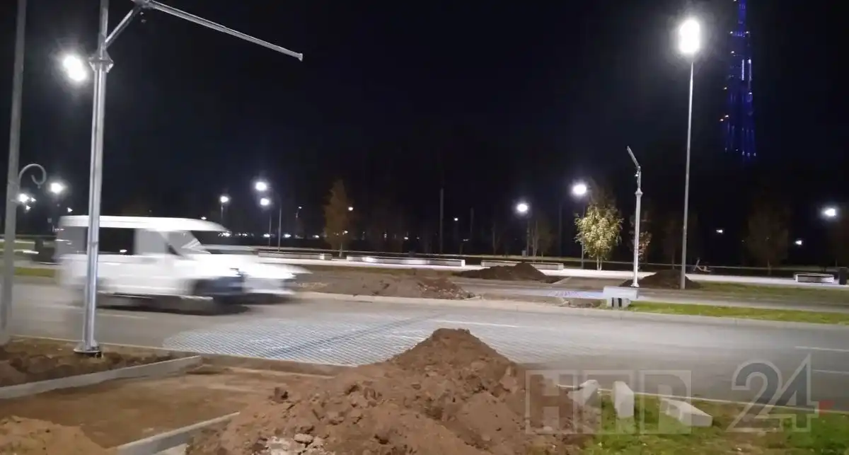 будущий пешеходный переход на пр. Вахитова в Нижнекамске