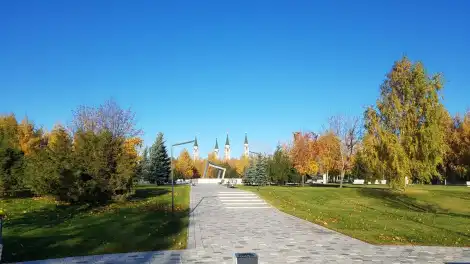 площадь Лемаева в Нижнекамске в октябре