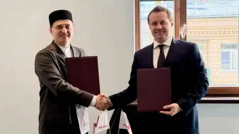 Подписание соглашения о партнёрстве между Московским экспортным центром и Комитетом по стандарту «Халяль» Духовного управления мусульман Республики Татарстан