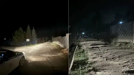 дорога в СНТ Дуслык, место наезда на женщину