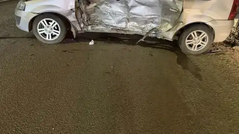 мятый Ларгус после ДТП