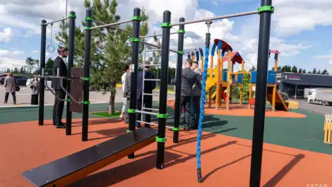 Новая спортивная площадка в Татарстане