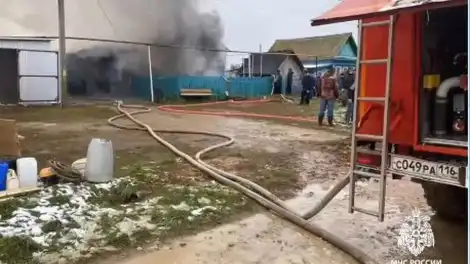пожар в частном доме в Азнакаевском районе