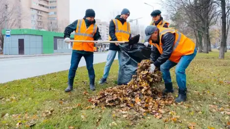 Жители Нижнекамска на субботнике